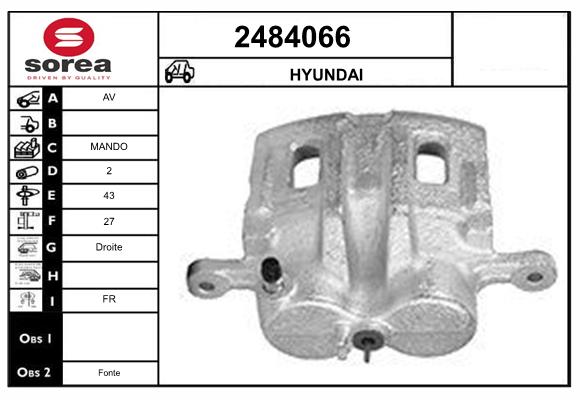 Etrier frana 2484066 EAI