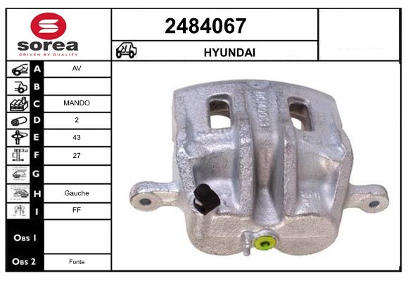 Etrier frana 2484067 EAI