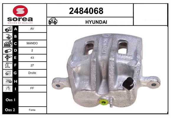 Etrier frana 2484068 EAI