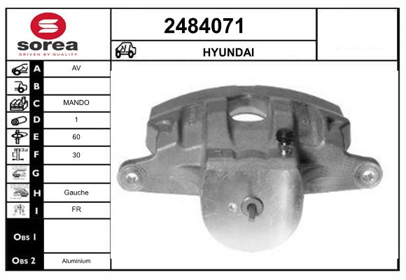 Etrier frana 2484071 EAI