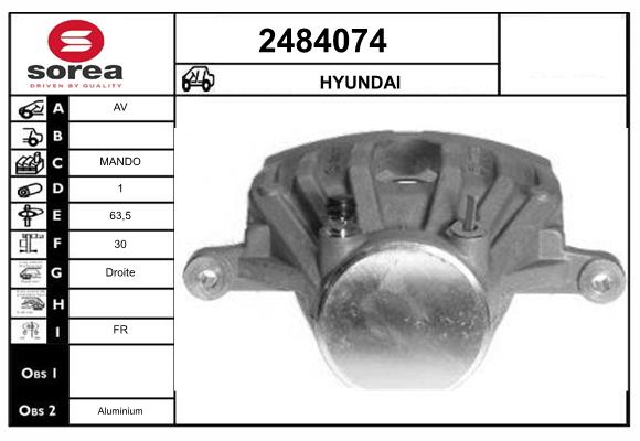Etrier frana 2484074 EAI