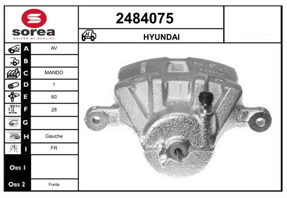 Etrier frana 2484075 EAI
