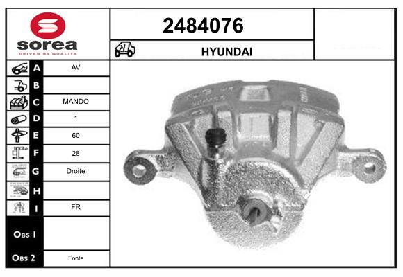 Etrier frana 2484076 EAI