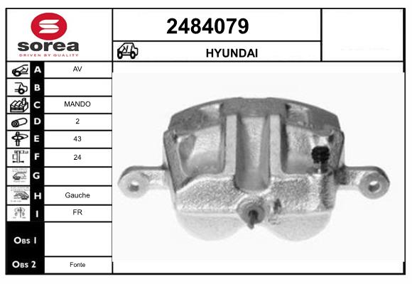 Etrier frana 2484079 EAI