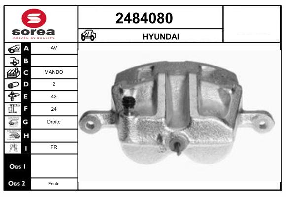 Etrier frana 2484080 EAI