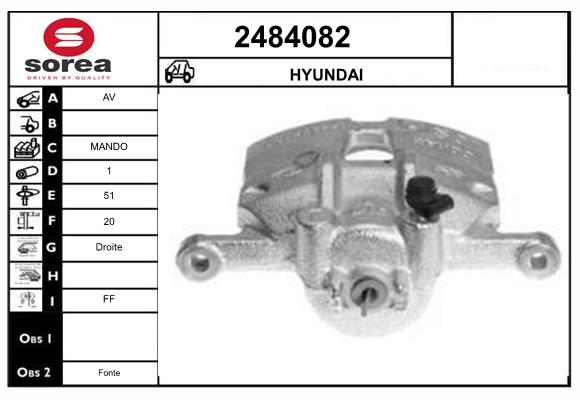 Etrier frana 2484082 EAI