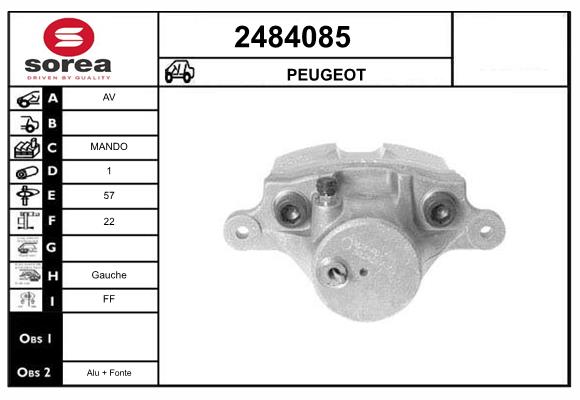 Etrier frana 2484085 EAI