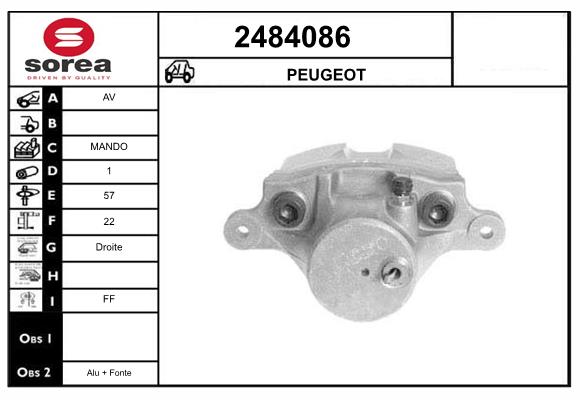 Etrier frana 2484086 EAI