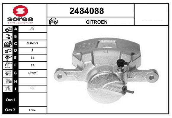 Etrier frana 2484088 EAI