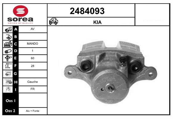 Etrier frana 2484093 EAI