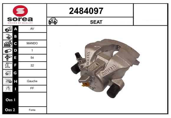 Etrier frana 2484097 EAI