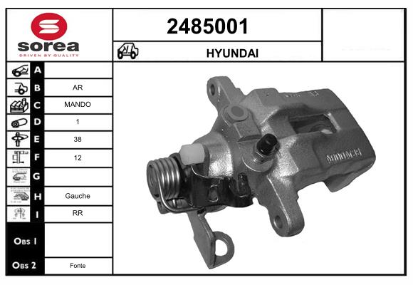 Etrier frana 2485001 EAI