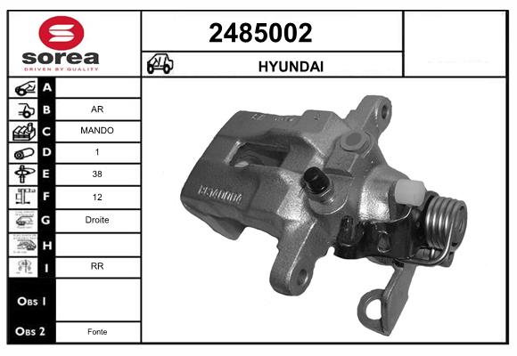 Etrier frana 2485002 EAI