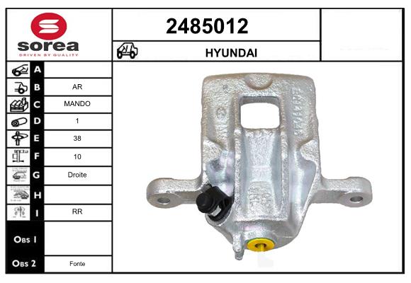 Etrier frana 2485012 EAI