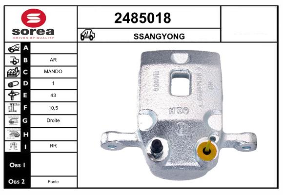 Etrier frana 2485018 EAI