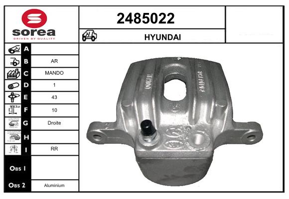 Etrier frana 2485022 EAI