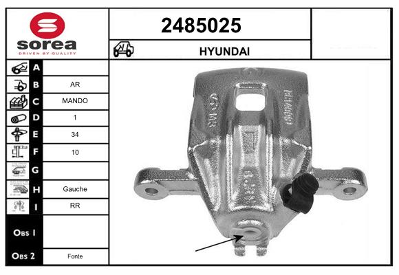 Etrier frana 2485025 EAI