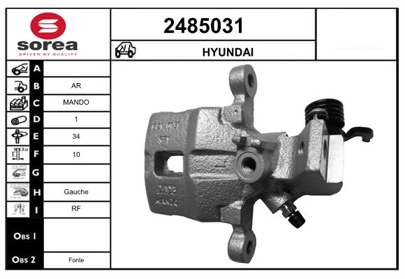 Etrier frana 2485031 EAI
