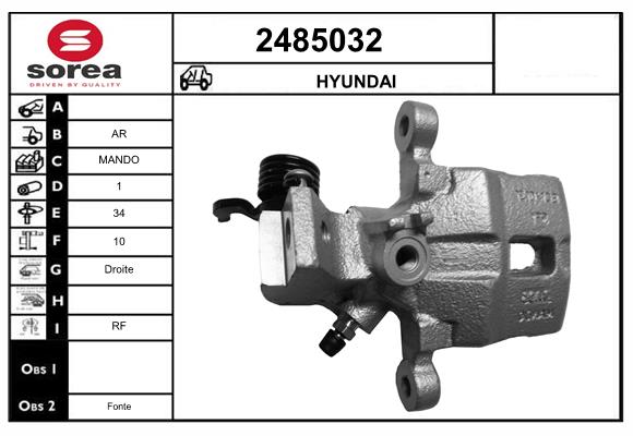 Etrier frana 2485032 EAI
