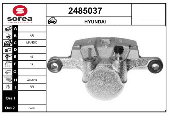 Etrier frana 2485037 EAI