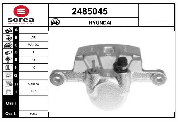 Etrier frana 2485045 EAI