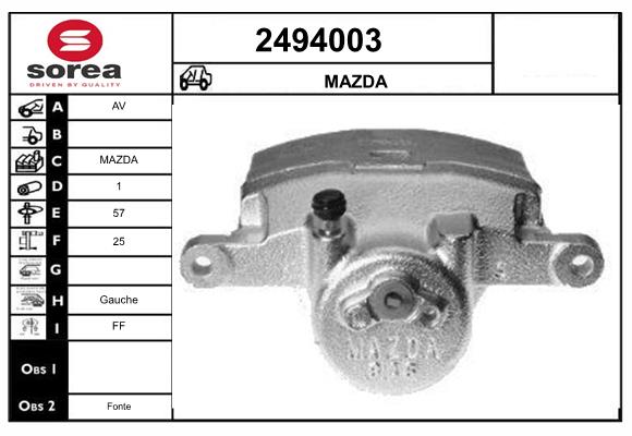 Etrier frana 2494003 EAI