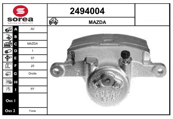 Etrier frana 2494004 EAI