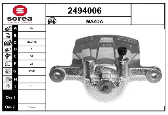 Etrier frana 2494006 EAI