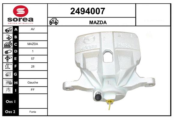 Etrier frana 2494007 EAI
