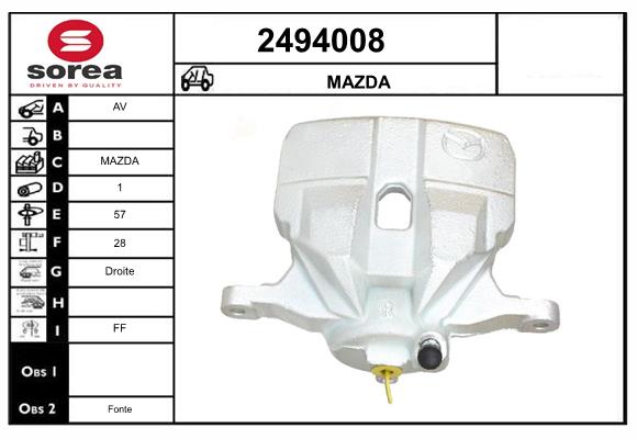 Etrier frana 2494008 EAI