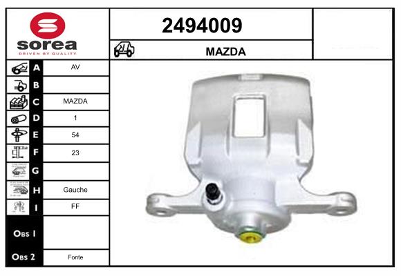 Etrier frana 2494009 EAI