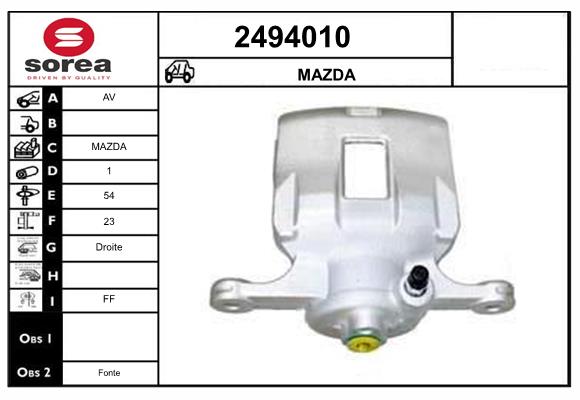 Etrier frana 2494010 EAI