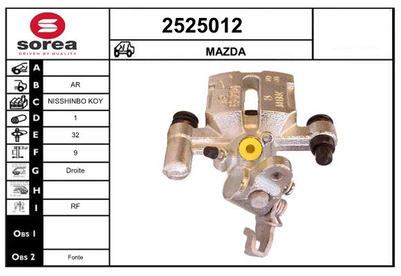 Etrier frana 2525012 EAI
