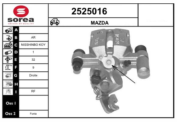 Etrier frana 2525016 EAI