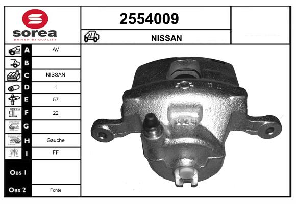 Etrier frana 2554009 EAI
