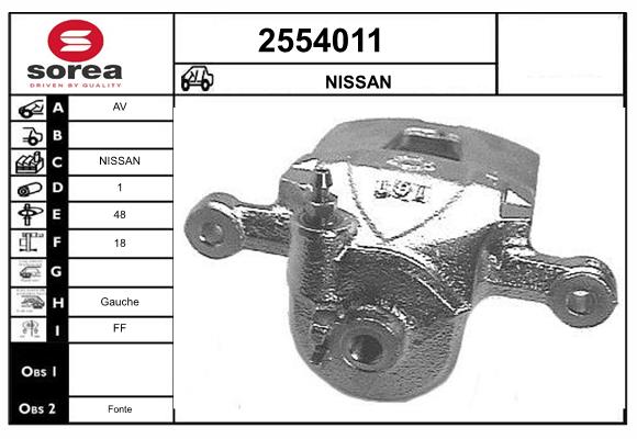 Etrier frana 2554011 EAI