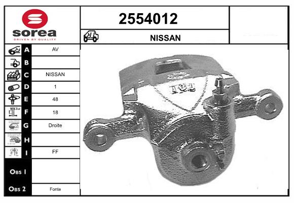 Etrier frana 2554012 EAI