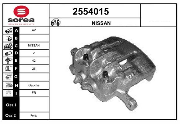 Etrier frana 2554015 EAI