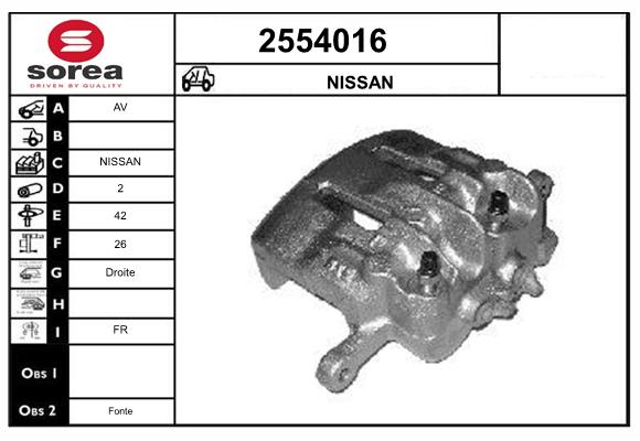 Etrier frana 2554016 EAI