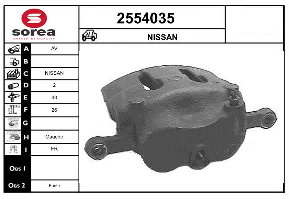 Etrier frana 2554035 EAI