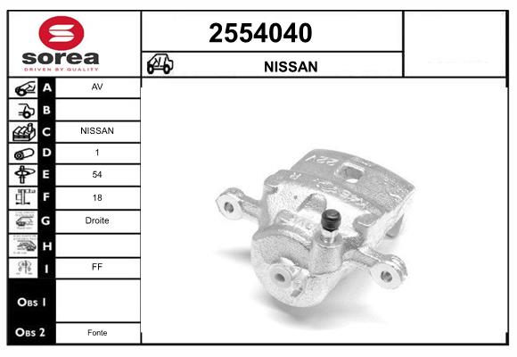 Etrier frana 2554040 EAI