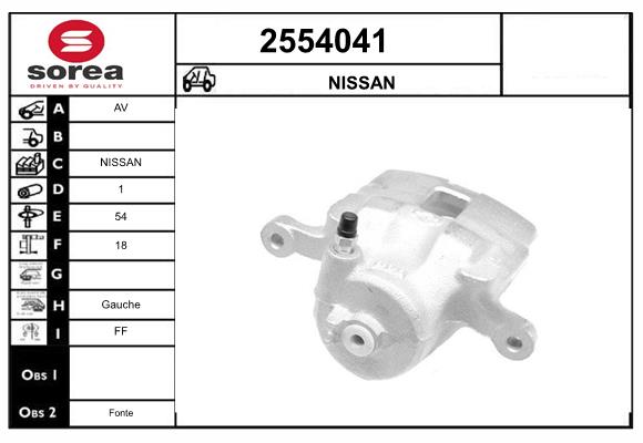 Etrier frana 2554041 EAI