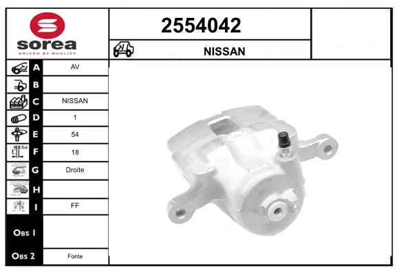 Etrier frana 2554042 EAI