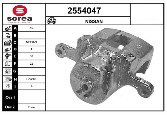 Etrier frana 2554047 EAI