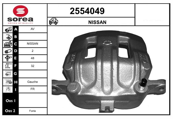 Etrier frana 2554049 EAI