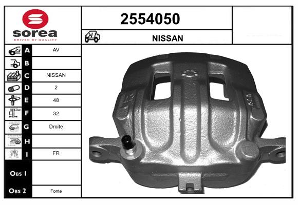 Etrier frana 2554050 EAI