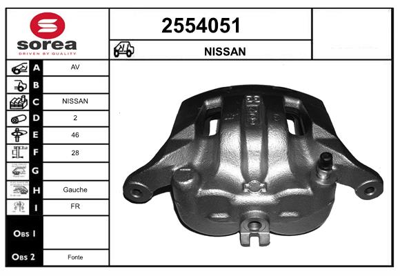 Etrier frana 2554051 EAI