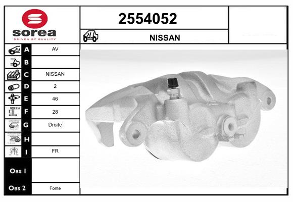 Etrier frana 2554052 EAI