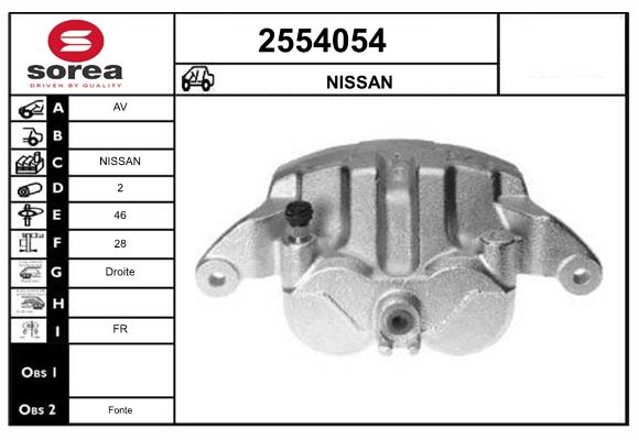 Etrier frana 2554054 EAI
