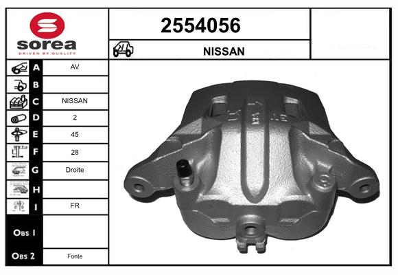 Etrier frana 2554056 EAI